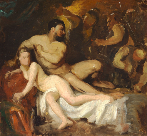 Mythologic scene., 1877, Laurits Tuxen