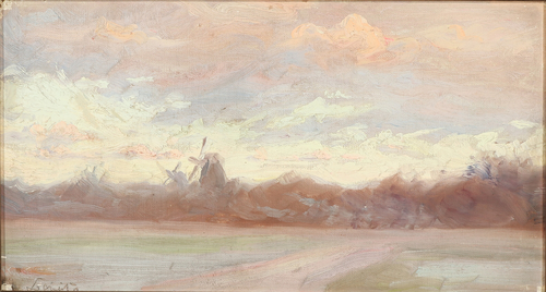 Park scenery from Østre Anlæg, Copenhagen, 1891, Laurits Tuxen
