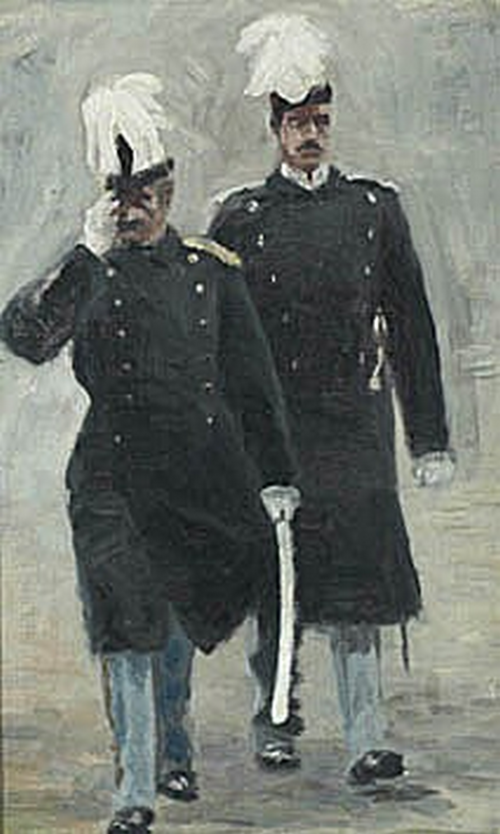 King Frederik VIII and Crown Prince Christian., 1900, Laurits Tuxen