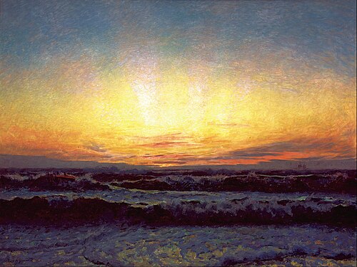 The North Sea in Stormy Weather, 1909, Laurits Tuxen
