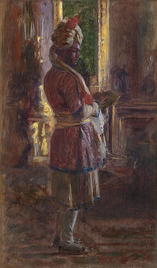 The Munshi Abdul Karim (1863-1909), 1887, Laurits Tuxen