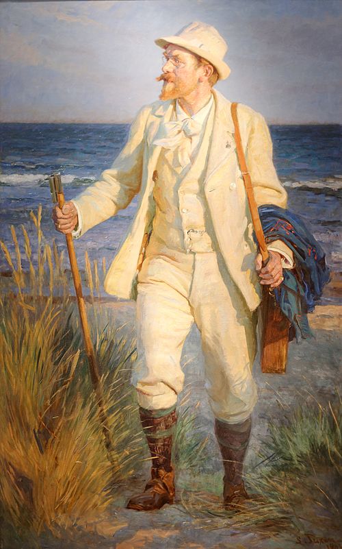 Portrait of Painter Peder Severin Kröyer, 1904, Laurits Tuxen