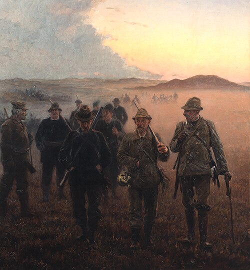Men of Skagen returning from the hunt, 1905, Laurits Tuxen
