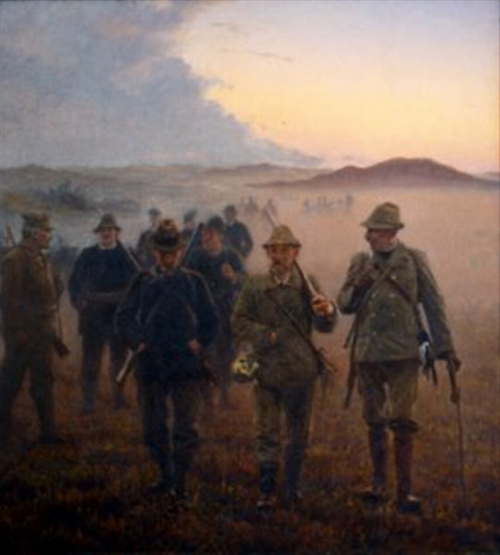 Returning from the hunt, 1905, Laurits Tuxen
