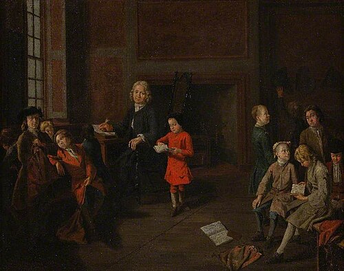 A Schoolmaster Holding a Children's Class, , Joseph van Aken