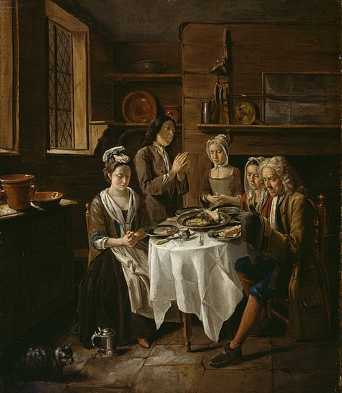 Saying Grace, 1720, Joseph Van Aken