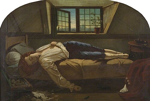 Death of Chatterton, 1861, Henry Wallis