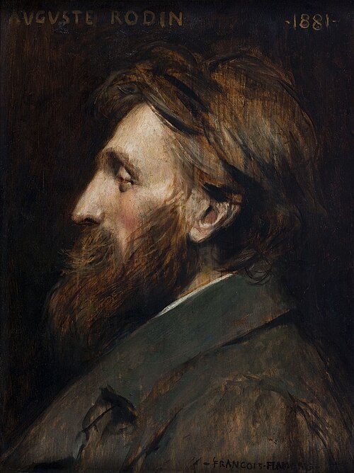 Portrait d'Auguste Rodin, 1881, François Flameng