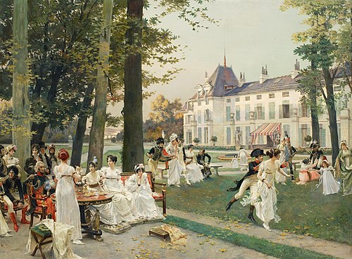 Reception at Malmaison in 1802, 1894, François Flameng