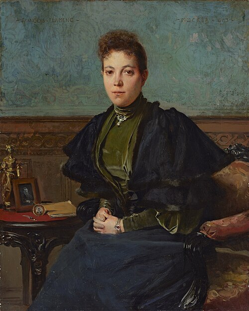 Portrait of Vera Kharitonenko, 1893, François Flameng