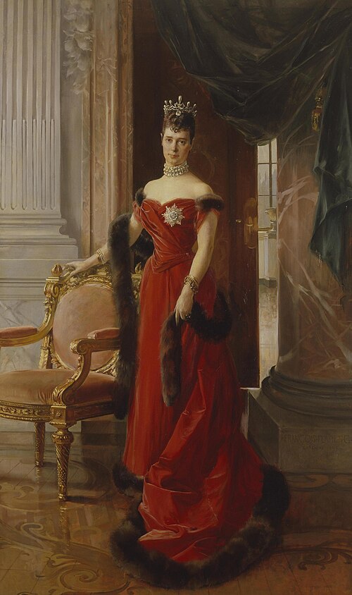 Portrait of Empress Maria Fedorovna, 1894, François Flameng