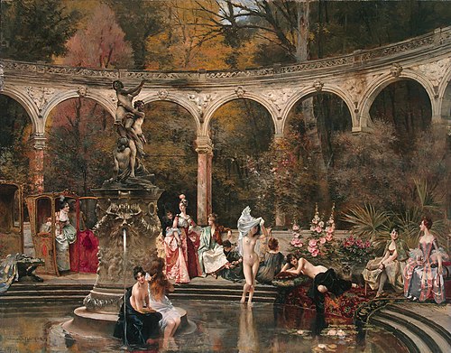 Bathing of Court Ladies in the 18th Century, 1888, François Flameng