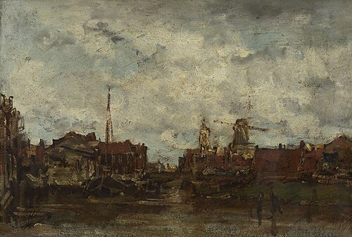View of a city, 1867, Jacob Maris