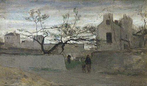 Courtyard Landscape, 1864, Jacob Maris