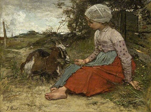 The Pet Goat, 1871, Jacob Maris