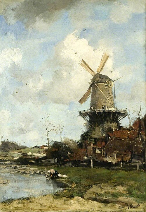 The Mill, 1880, Jacob Maris