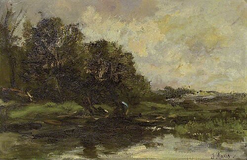 Stormy Landscape, Autumn, 1880, Jacob Maris