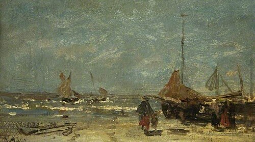 The Stranded Boat, 1890, Jacob Maris