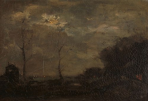 Vaart bij maanlicht, 1882, Jacob Maris