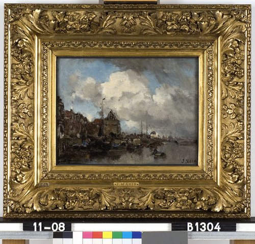 De Schreierstoren te Amsterdam, 1880, Jacob Maris