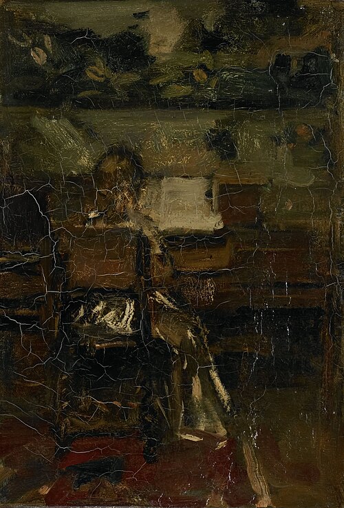Meisje aan de piano, 1889, Jacob Maris