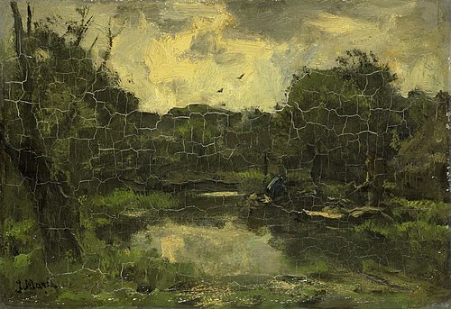 Landschap met schuit, 1886, Jacob Maris