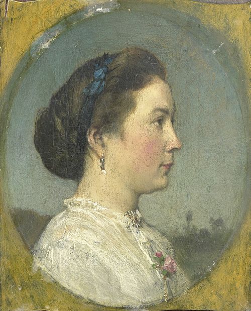 Portrait of Catharina Hendrika Horn, the Artist's Wife, 1867, Jacob Maris