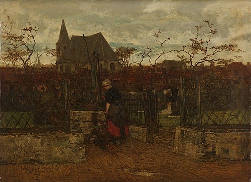 A Bleaching Field, 1870, Jacob Maris