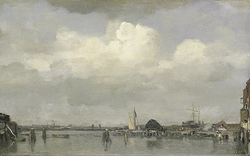 Vue sur le port, 1890, Jacob Maris
