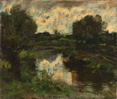 A Polder Landscape after a Thunderstorm, 1892, Jacob Maris