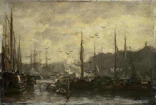 Harbor View, 1887, Jacob Maris