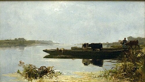 The Ferry, 1870, Jacob Maris