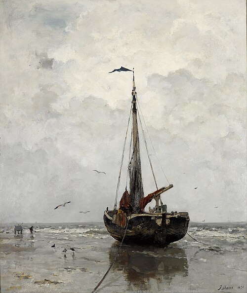 Fishing boat, 1878, Jacob Maris