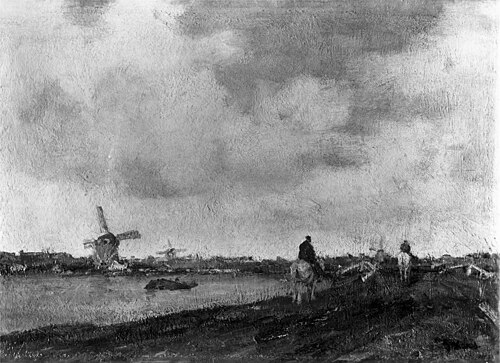 Landscape with Canal, 1887, Jacob Maris