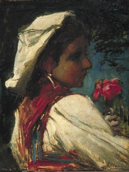 Italian girl, 1866, Jacob Maris