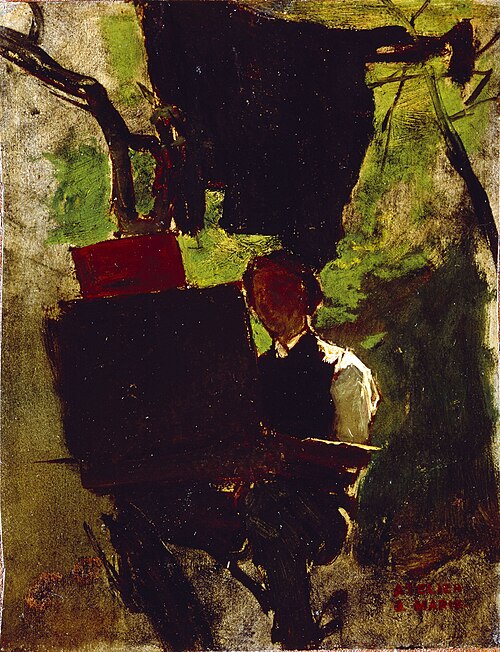 Peintre à l'œuvre, 1860, Jacob Maris
