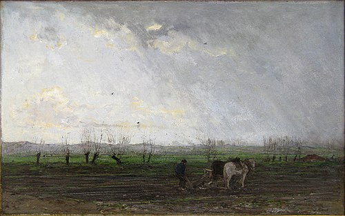Paysage de printemps, 1880, Jacob Maris