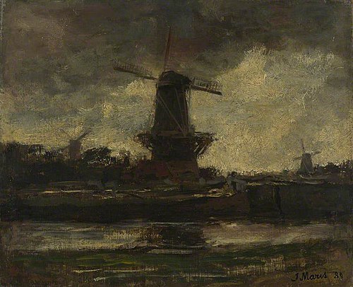 Three Windmills, 1880, Jacob Maris
