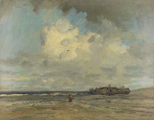 A Beach, 1877, Jacob Maris