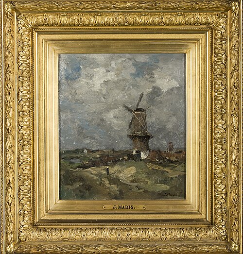 Landscape with windmills, 1890, Jacob Maris