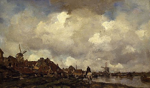 Village near Schiedam, 1899, Jacob Maris