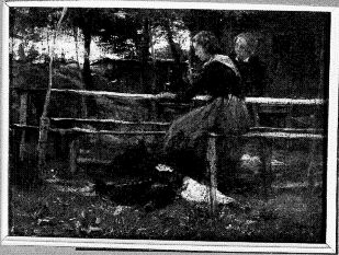 Boy and girl drinking in the open air, 1877, Jacob Maris