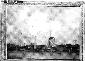 Molen aan rivier, 1877, Jacob Maris
