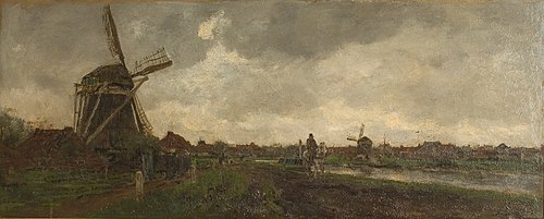 Het jaagpad, 1875, Jacob Maris