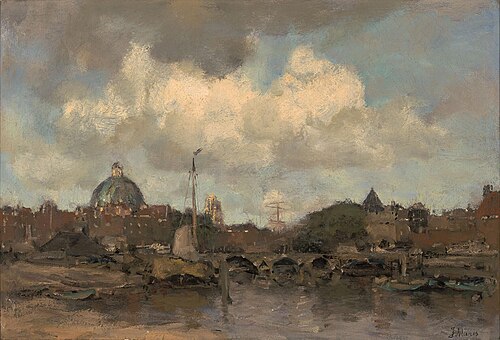 View of a Town, 1893, Jacob Maris