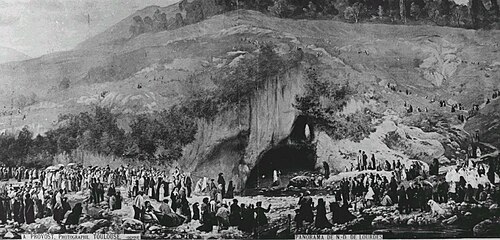 Panorama de Notre-Dame de Lourdes, 1881, Pierre Carrier-Belleuse