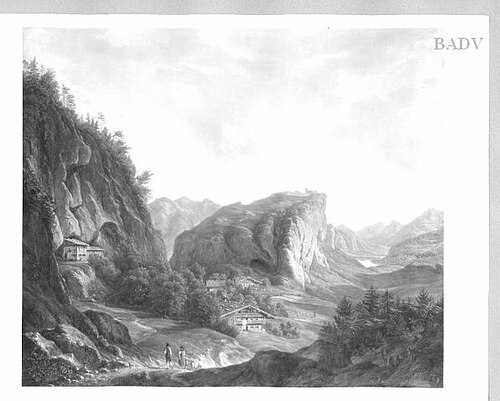 mountain-landscape, 1824, Ferdinand Wilhelm von Couven