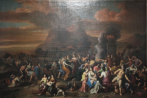 L'Adoration du veau d'or, 1700, Gerard Hoet