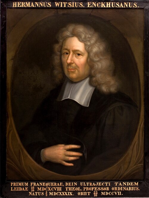 Portret van Hermannus Witsius, hoogleraar Godgeleerdheid te Leiden, 1601, Gerard Hoet