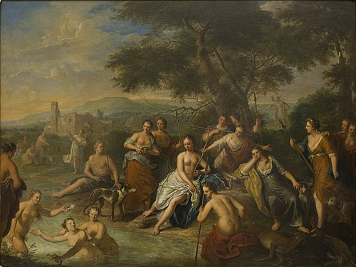 Diana and her Nymphs, 1698, Gerard Hoet